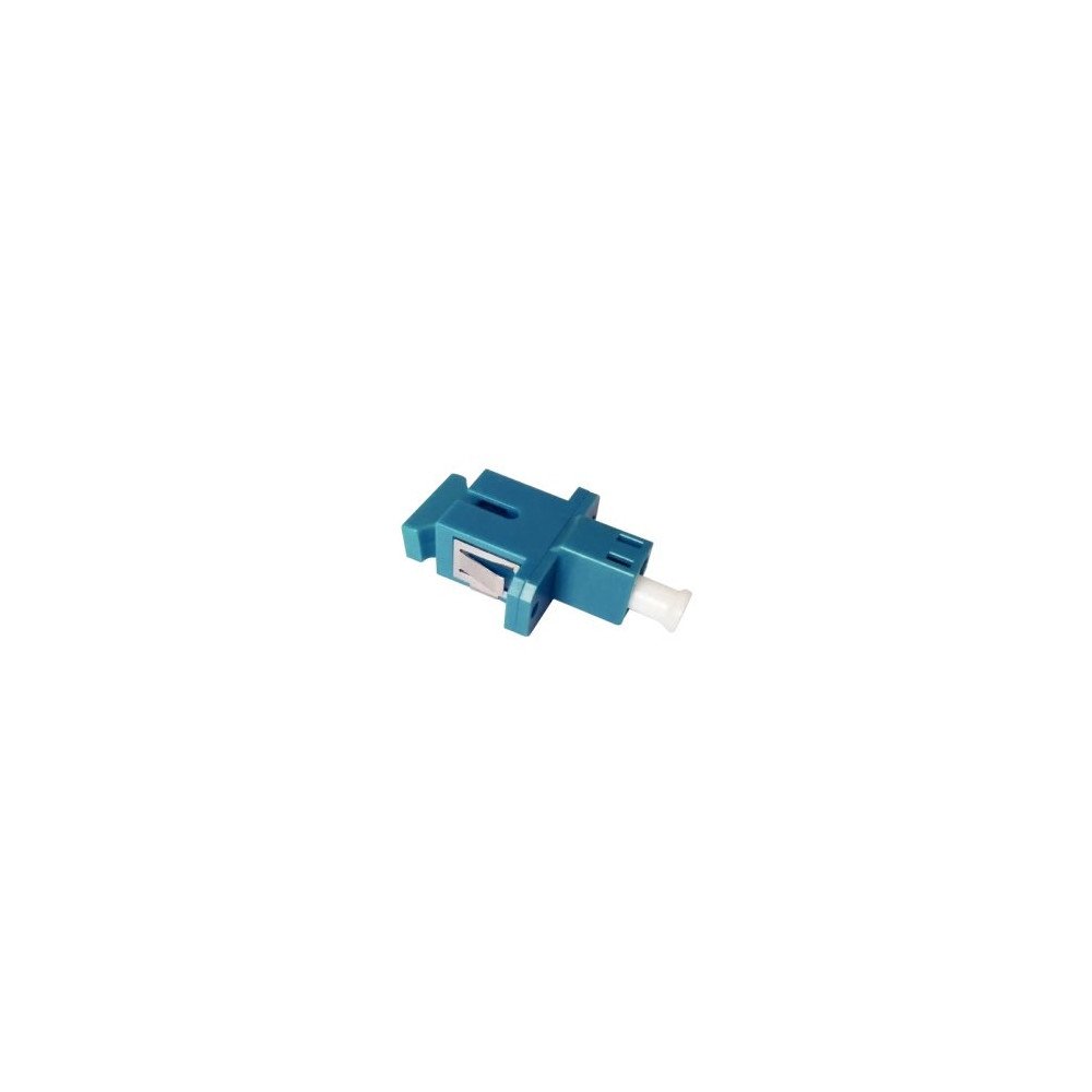 Adattatore ottico SC/LC simplex monomodale, corpo plastico blu, bussola ceramica