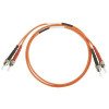 Patchcord ottico multimodale OM1 SC/SC duplex 1 m, LSZH Ø3 mm, arancione