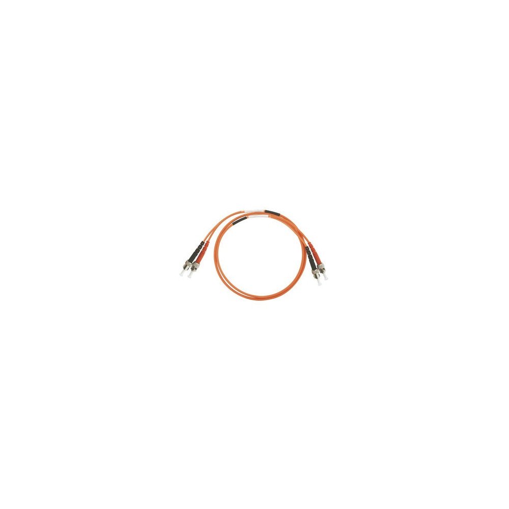 Patchcord ottico multimodale OM1 SC/ST duplex 1 m, LSZH Ø3 mm, arancione