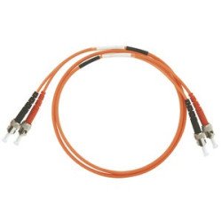 Patchcord ottico multimodale OM1 LC/ST duplex 1 m, LSZH Ø3 mm, arancione
