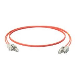 Patchcord ottico multimodale OM2 SC/SC duplex 1 m, LSZH Ø3 mm, arancione