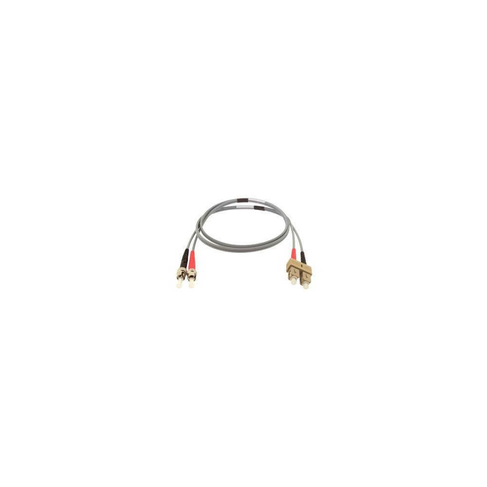 Patch cord fibra ottica OM3 50/125 duplex ST ↔ SC duplex 1 m – LSZH Ø 3 mm, aqua/turchese