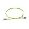 Patchcord ottico multimodale OM5 LC/LC duplex 1 m, LSZH Ø1,8 mm, verde lime
