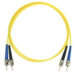 Patchcord ottico monomodale OS2 ST/ST duplex 1 m, LSZH Ø2,8 mm, giallo