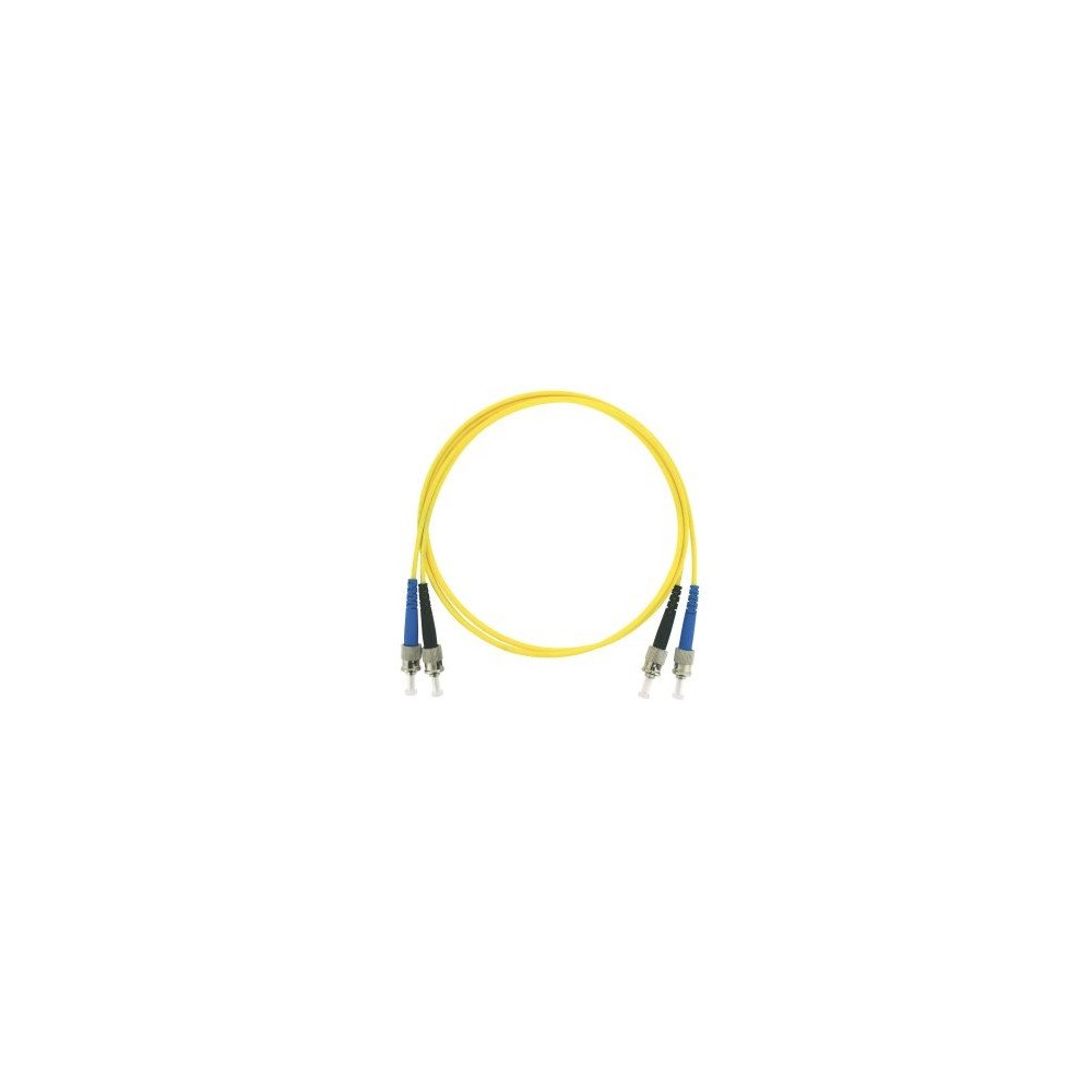 Patchcord ottico monomodale OS2 ST/ST duplex 1 m, LSZH Ø2,8 mm, giallo