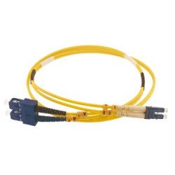 Patchcord ottico monomodale OS2 SC/ST duplex 1 m, LSZH Ø2,8 mm, giallo