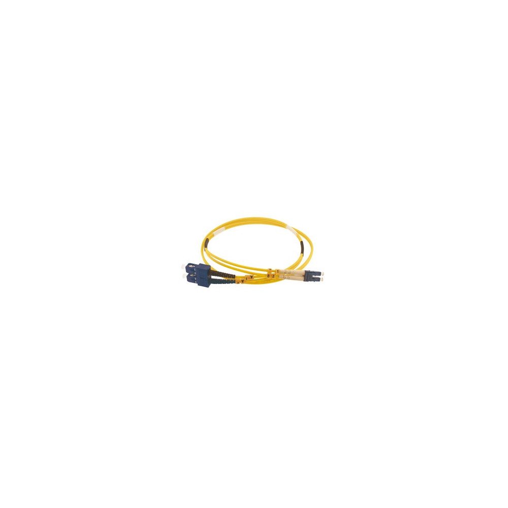 Patchcord ottico monomodale OS2 SC/ST duplex 1 m, LSZH Ø2,8 mm, giallo