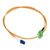Patchcord ottico monomodale OS2 LC/SC-APC duplex 1 m, LSZH Ø2,8 mm, giallo