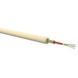 Cavo ottico monomodale 4FO G657A2 SUB LSZH Dca – bianco, 4 fibre, interno FTTx