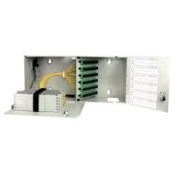 Box FTTH Multi-dwelling unit 48 SC/APC + pigtail + 4 vaschette giunzione, IP54
