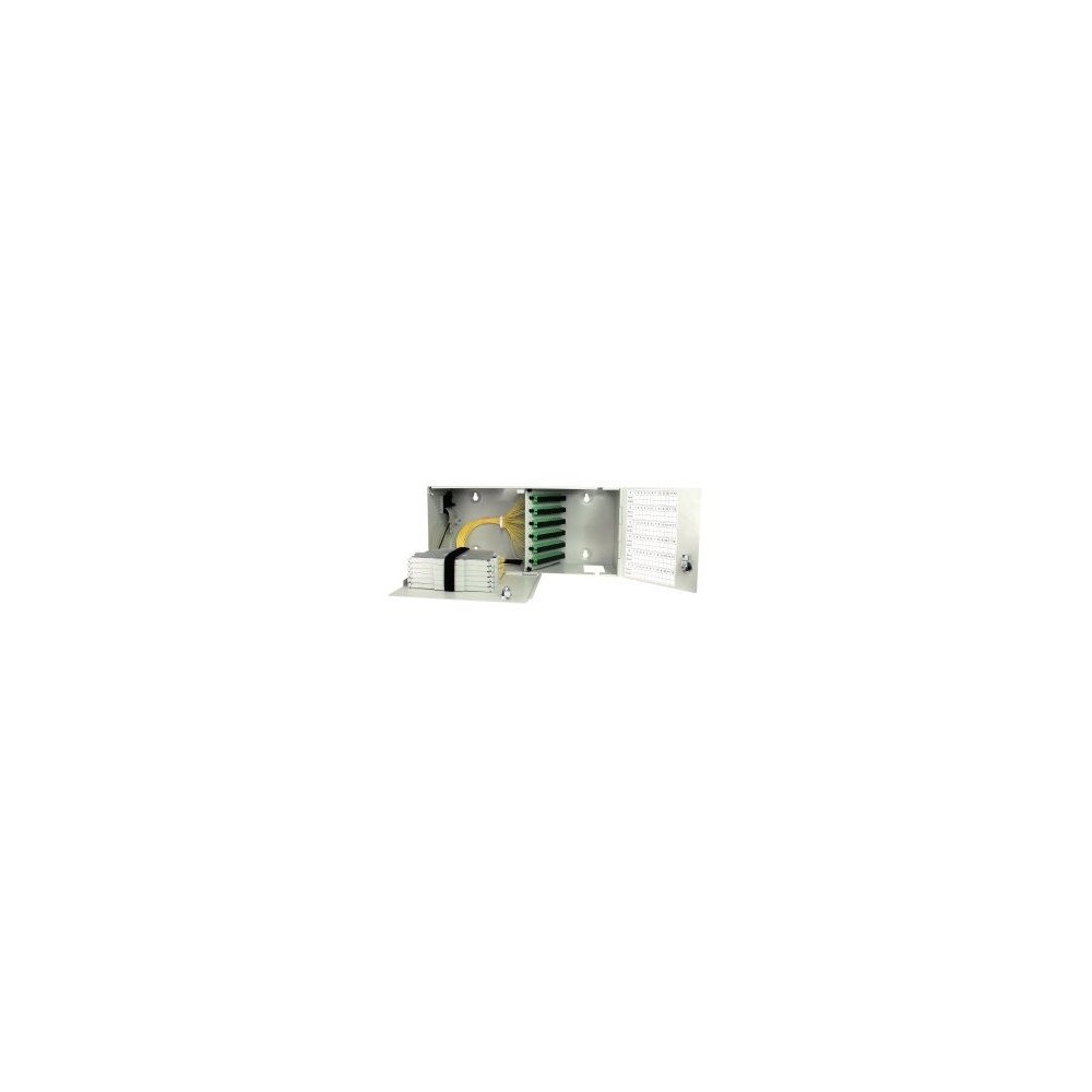 Box FTTH Multi-dwelling unit 48 SC/APC + pigtail + 4 vaschette giunzione, IP54