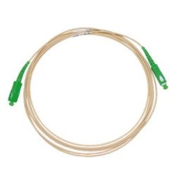 Patchcord ottico monomodale G657A2 SC/APC–SC/APC simplex, 1 metro, Ø 2 mm, colore avorio