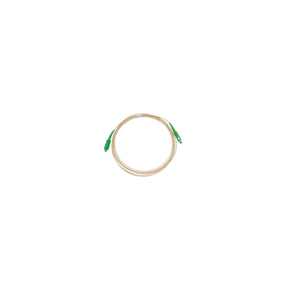 Patchcord ottico monomodale G657A2 SC/APC–SC/APC simplex, 1 metro, Ø 2 mm, colore avorio