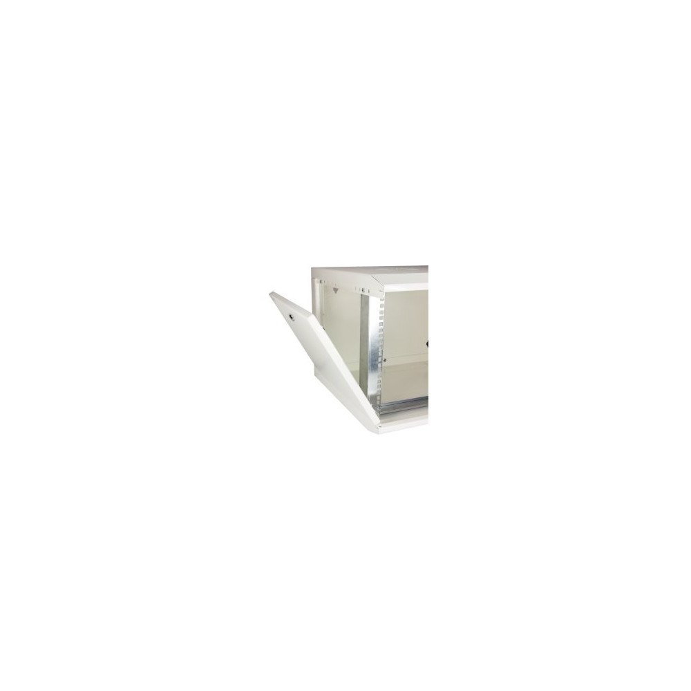 Armadio a muro EASE 6U 600×500 mm bianco – porta vetro, accesso facilitato, IP20
