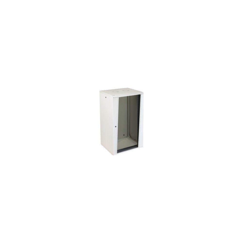 Armadio a muro EASE 21U 600×500 mm bianco – porta vetro, accesso facilitato, IP20