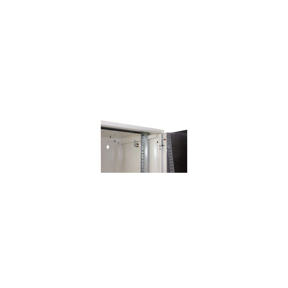 Armadio a muro EASE 12U 600×600 mm bianco – porta vetro, accesso facilitato, IP20