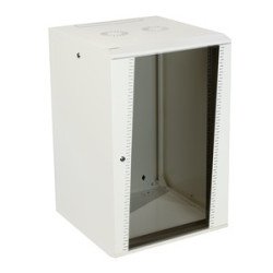 Armadio a muro EASE 18U 600×600 mm bianco – porta vetro, accesso facilitato, IP20