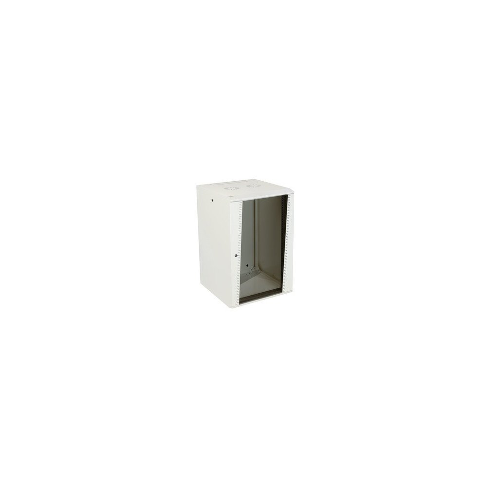 Armadio a muro EASE 18U 600×600 mm bianco – porta vetro, accesso facilitato, IP20
