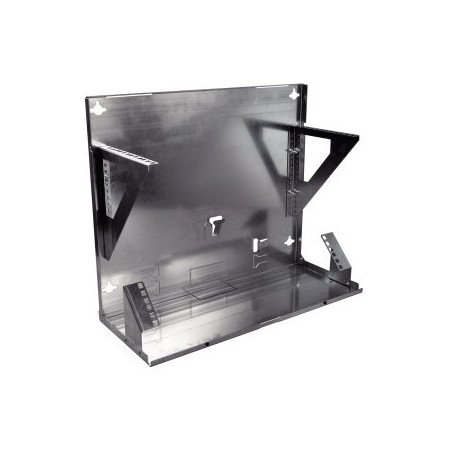 Cabinet MINIBOX 4U nero – accesso laterale, porta con chiave, IP20