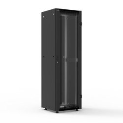 Armadio di cablaggio S250 42U 600x600 mm – telaio in alluminio, porta vetro, IP20