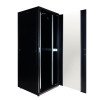 Armadio di cablaggio INIRACK 42U 800x800 mm, nero – porta vetro, IP20