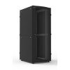 Armadio server S250 42U 800x1200 mm, smontabile – porte perforate reversibili, struttura in alluminio, nero