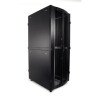 Armadio server S250 42U 800x1000 mm, smontabile – porte perforate, struttura in alluminio, nero