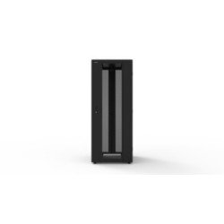 Armadio server S250 42U 800x1200 mm, smontabile – porte perforate, struttura in alluminio, nero