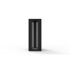 Armadio server S250 42U 800x1200 mm, smontabile – porte perforate, struttura in alluminio, nero