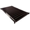 Mensola scorrevole 19" 1U, profondità 800 mm, nera – portata 35 kg