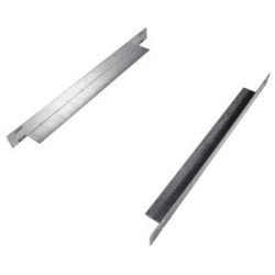 Set 2 supporti di montaggio 19" 1U, profondità 800 mm, zincati – 4 punti fissaggio