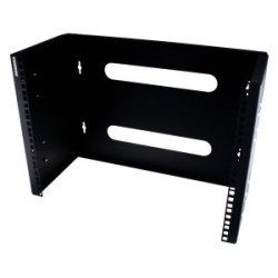 Rack a muro 19" 8U nero, profondità regolabile