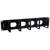 Pannello Passacavi ad Anelli 19" 2U Nero