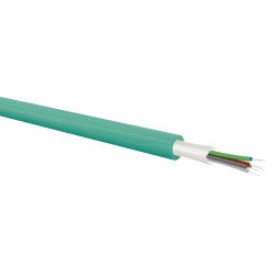 Cavo ottico indoor/outdoor 6 fibre OM3 50/125 µm, tight buffer 900 µm, glass yarns, guaina LSZH Cca