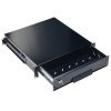 Cassetto Portaoggetti 19" 2U Nero con Serratura