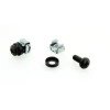 Set 30 Viti M6 x 16 mm con Rondelle e Dadi Gabbia M6 – Nero