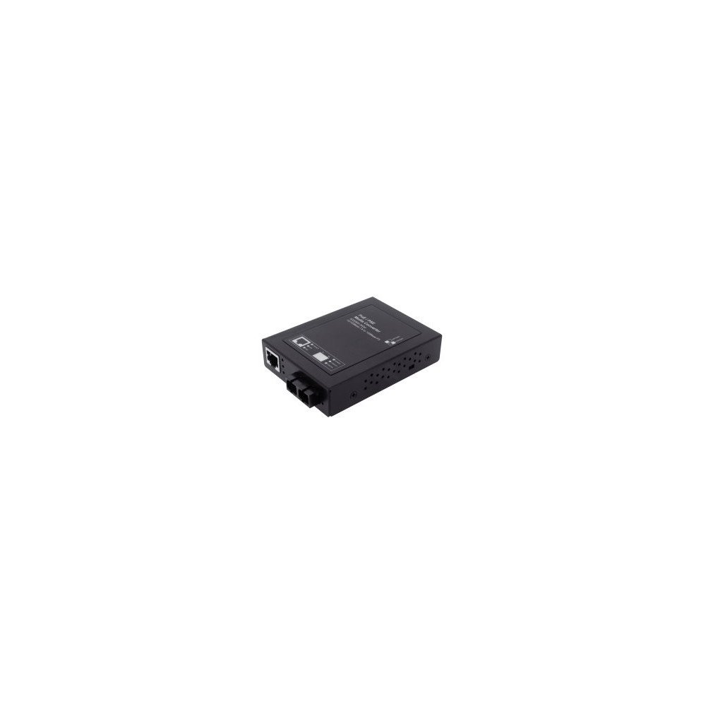 Media Converter 100FX MM SC / 10/100TX PoE+